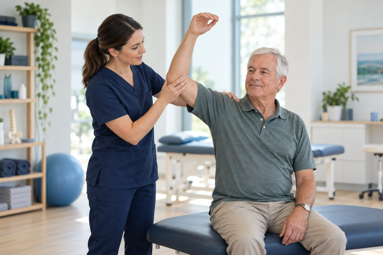 Illustrative guided physiotherapy assessment